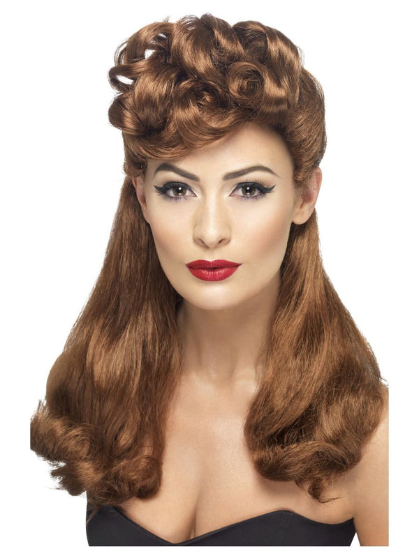 40s Vintage Wig, Auburn